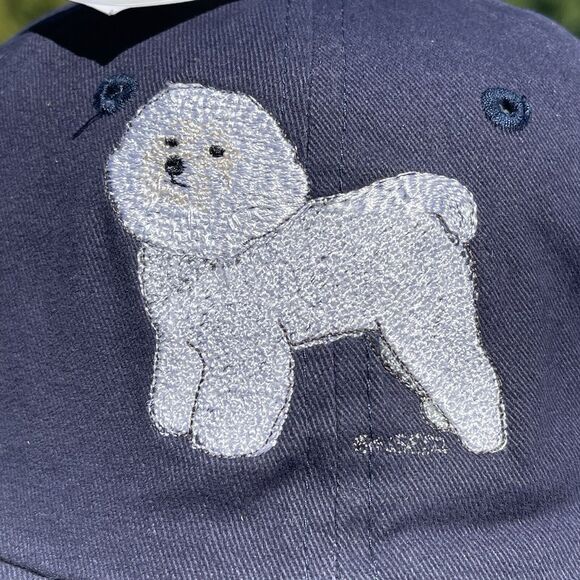 Bichon Frise Dog Embroidered Hat Strapback Cap - Picture 2 of 9